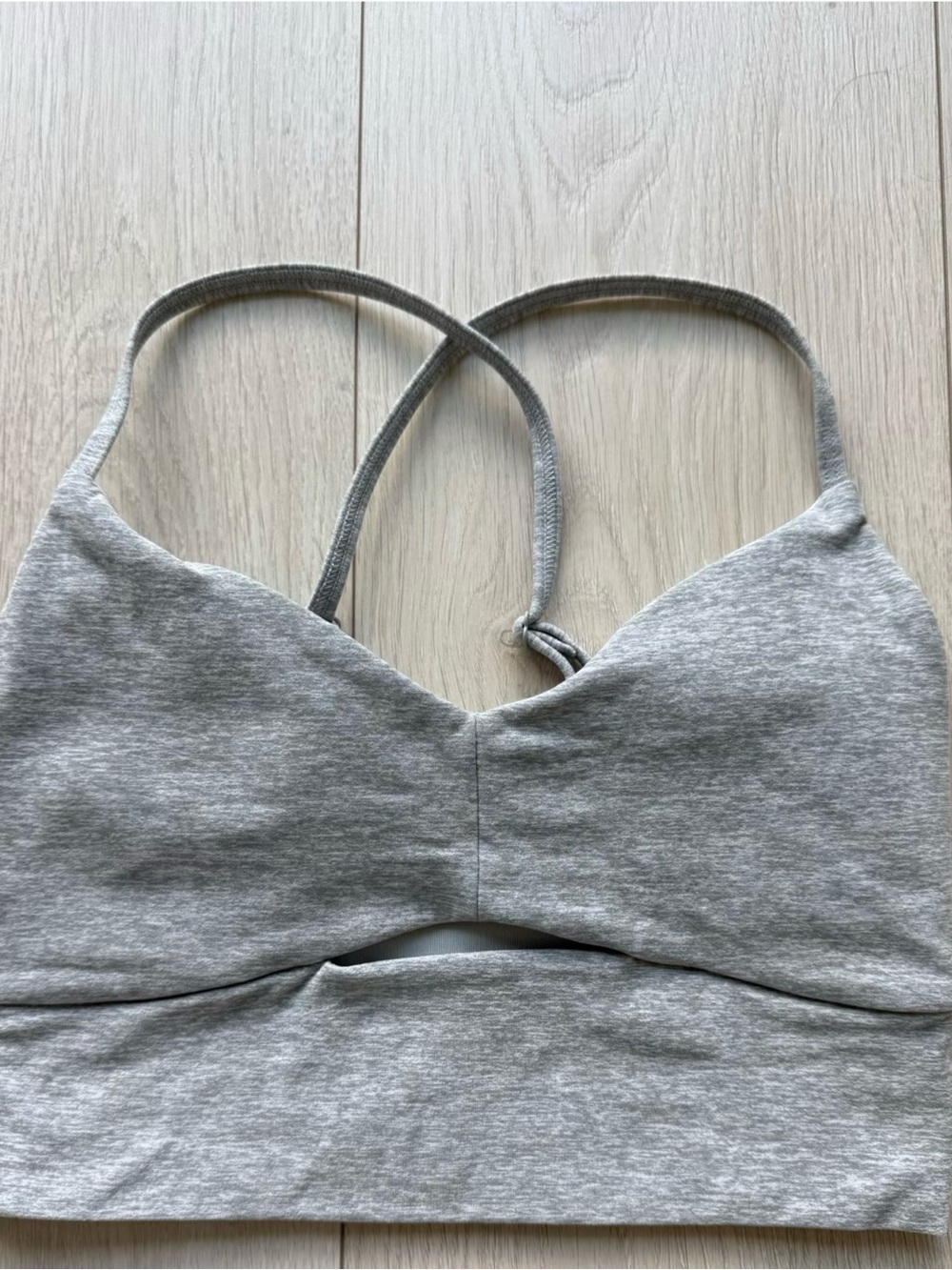 ALO Yoga Alosoft Athletic Heather  Gray Tank Bralette NWOT XS